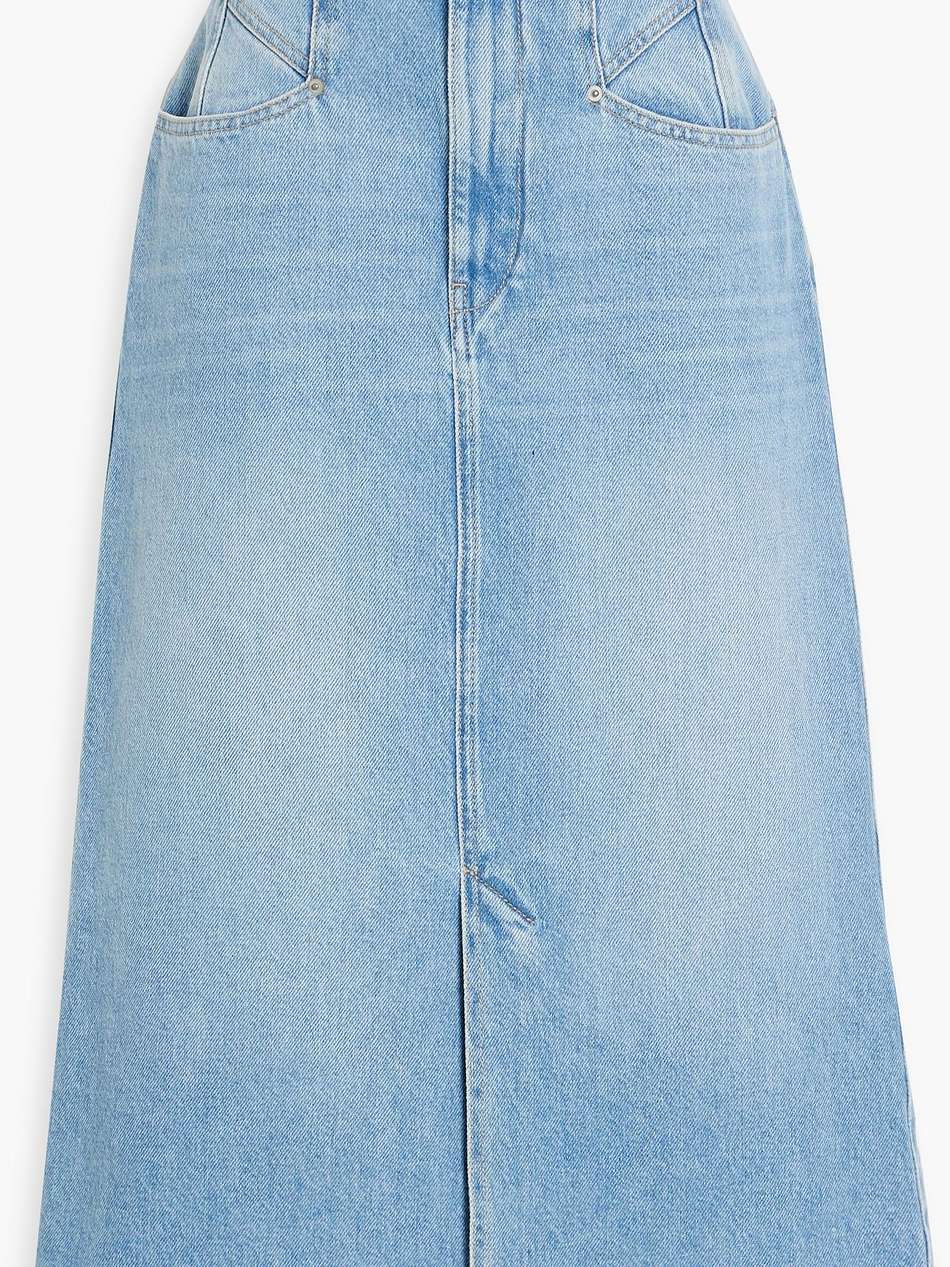 dipoma denim midi skirt