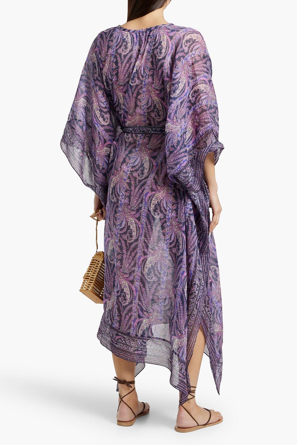 ISABEL MARANT Bagadhi paisley-print cotton and silk-blend crepon kaftan