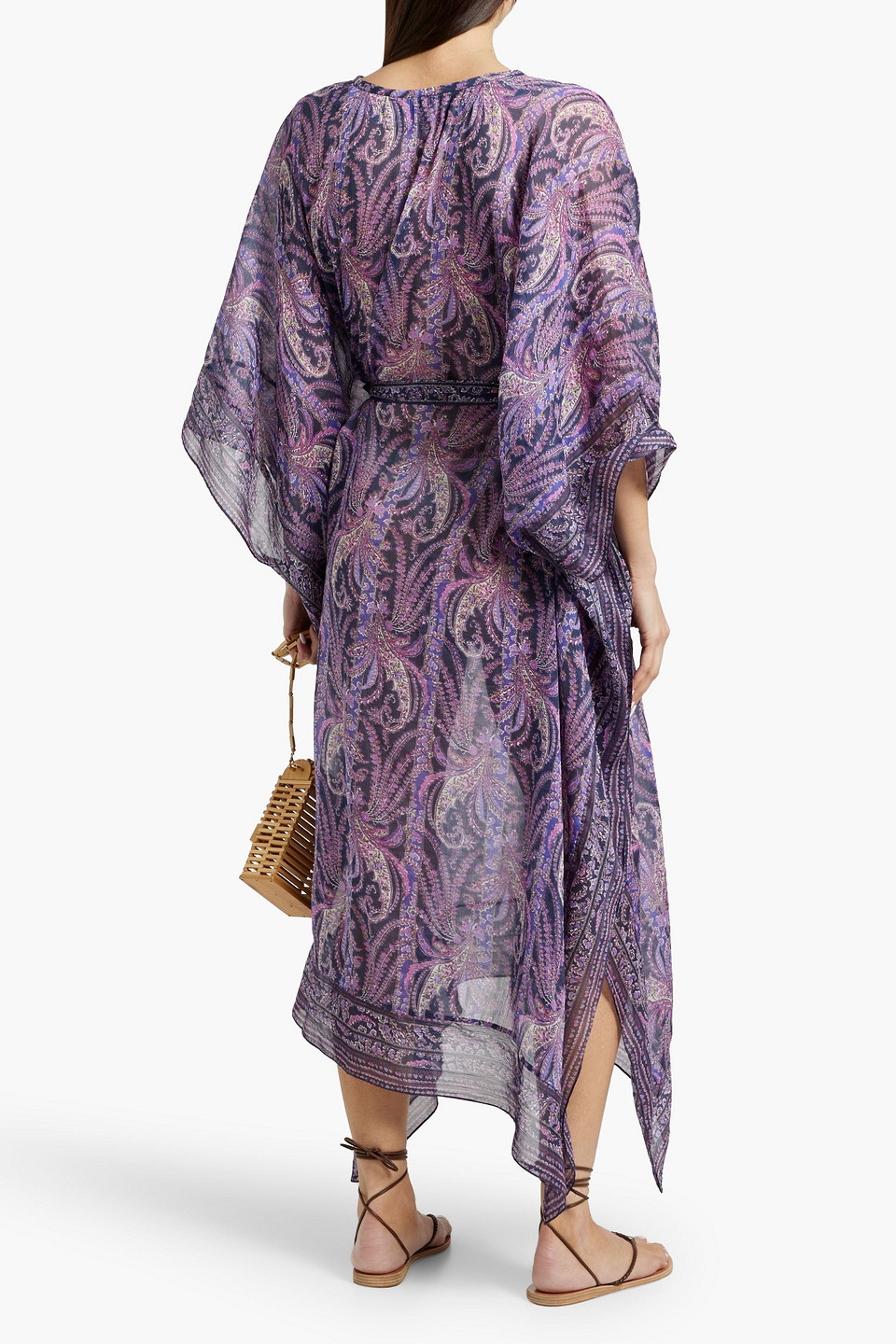 Isabel Marant Bagadhi Paisley-print Cotton And Silk-blend Crepon Kaftan