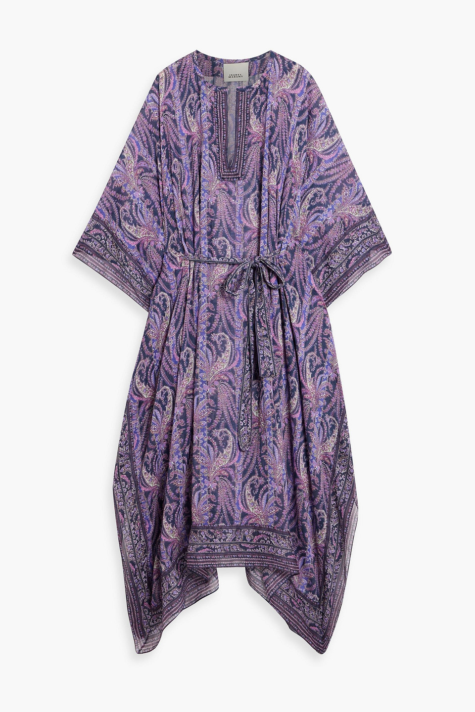 Isabel Marant Bagadhi Paisley-print Cotton And Silk-blend Crepon Kaftan