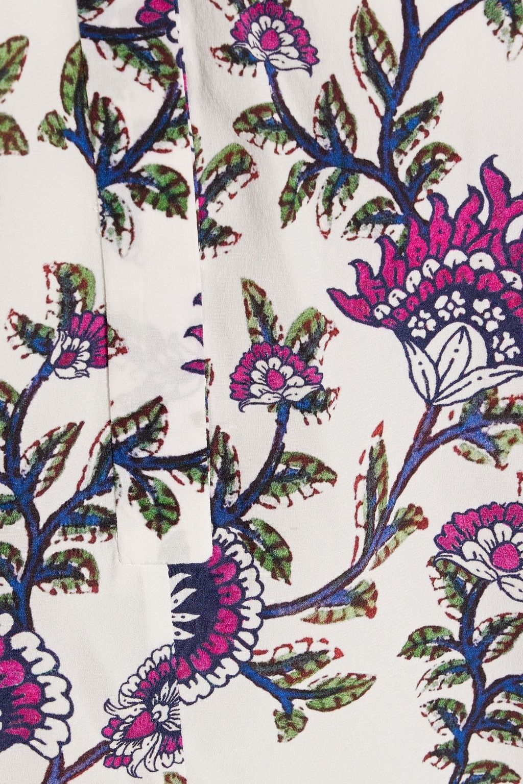 ISABEL MARANT Brunille floral-print stretch-silk blouse