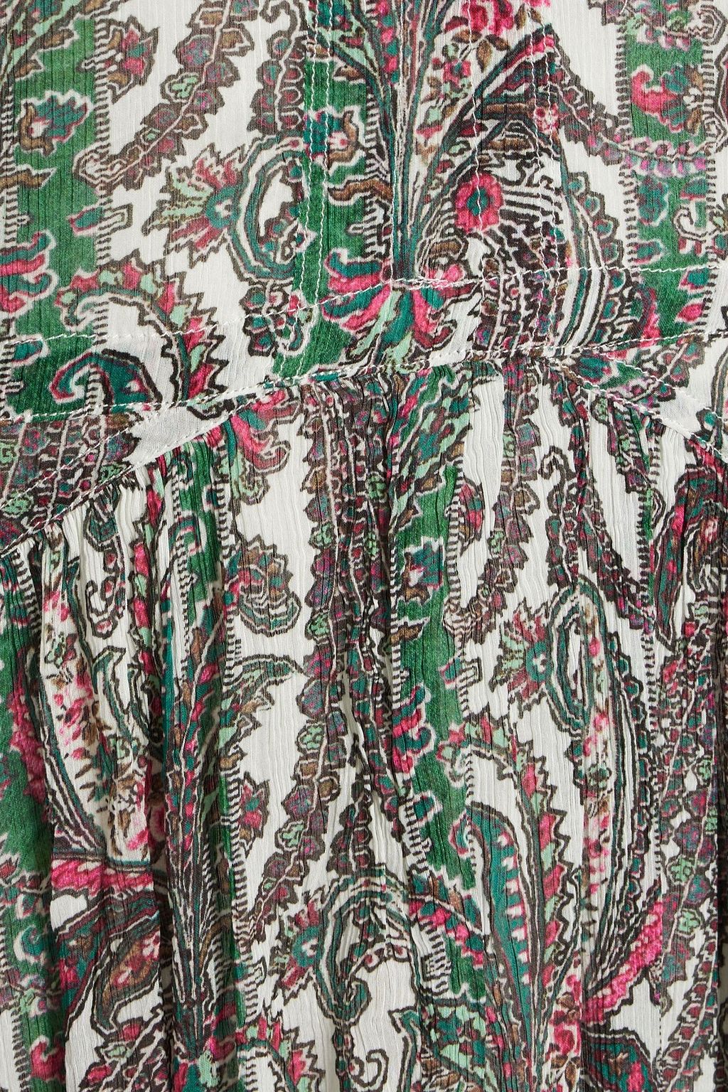 ISABEL MARANT Bealisa paisley-print cotton and silk-blend crepon maxi dress