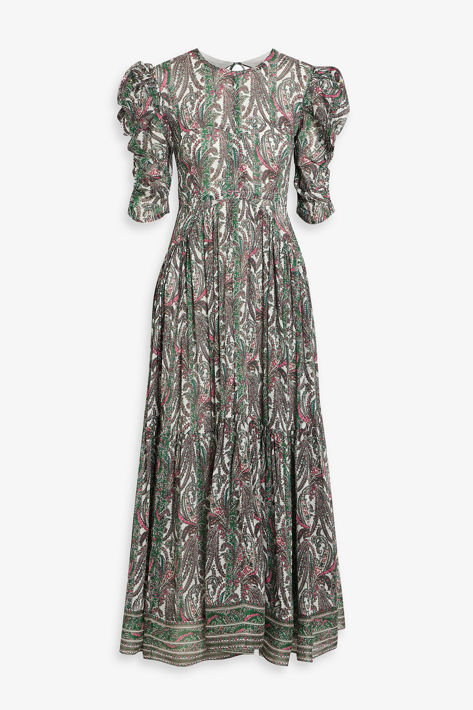 Isabel Marant Bealisa Paisley-print Cotton And Silk-blend Crepon Maxi Dress