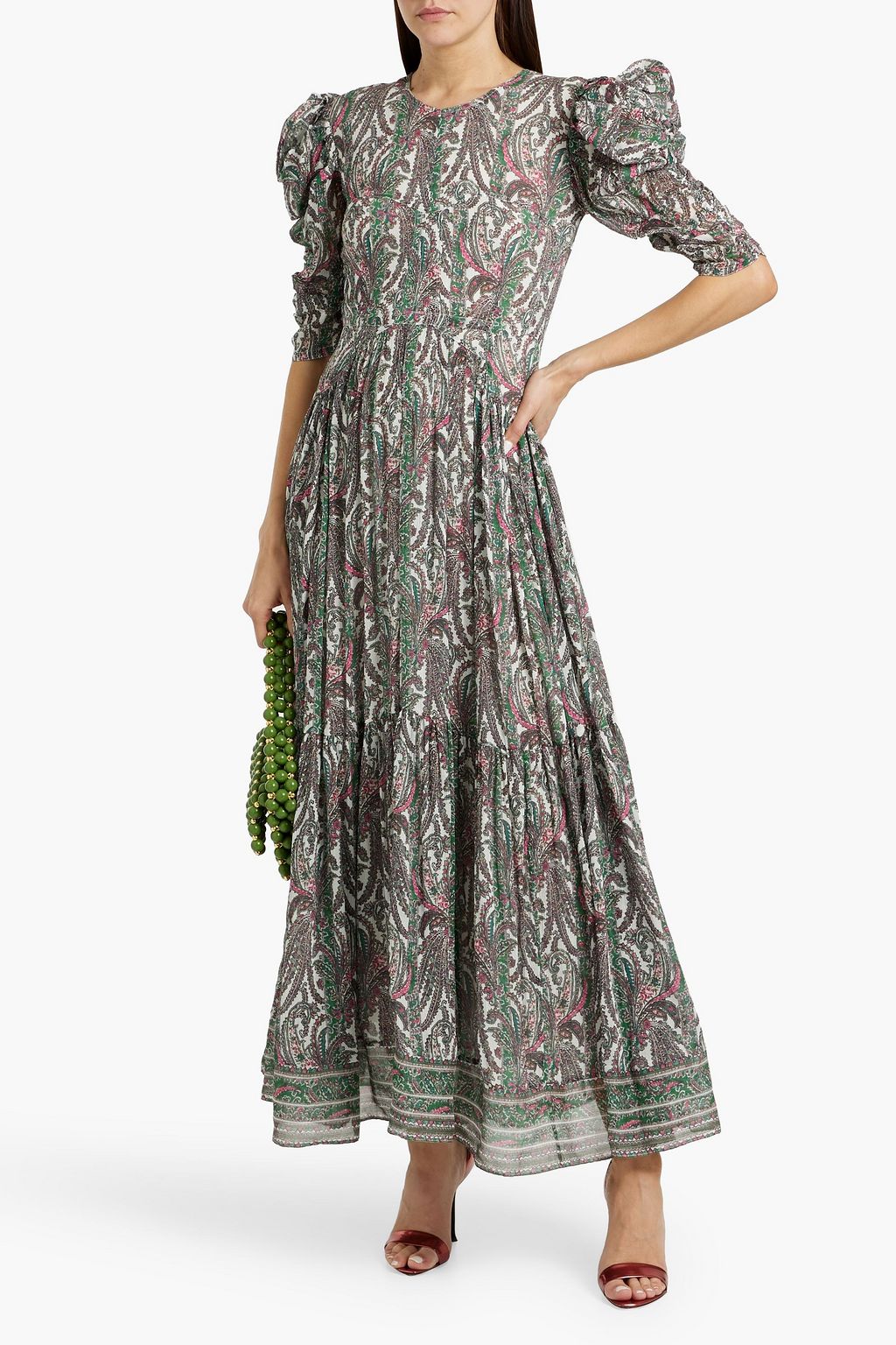 ISABEL MARANT Bealisa paisley-print cotton and silk-blend crepon maxi dress