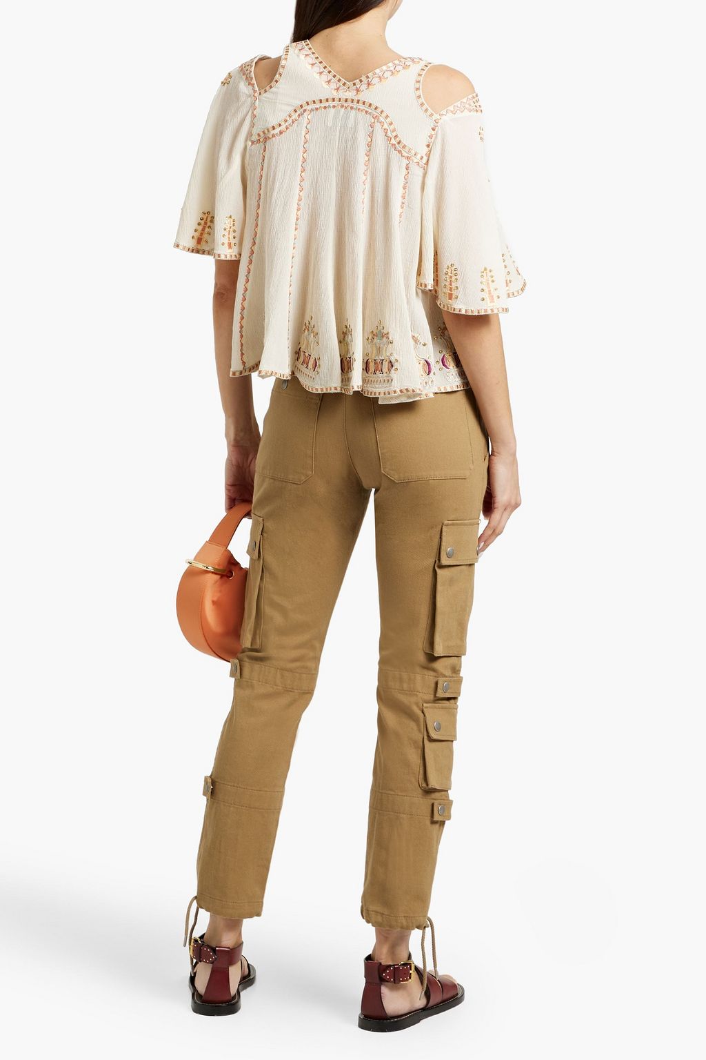 ISABEL MARANT Elodie cotton-gabardine cargo pants