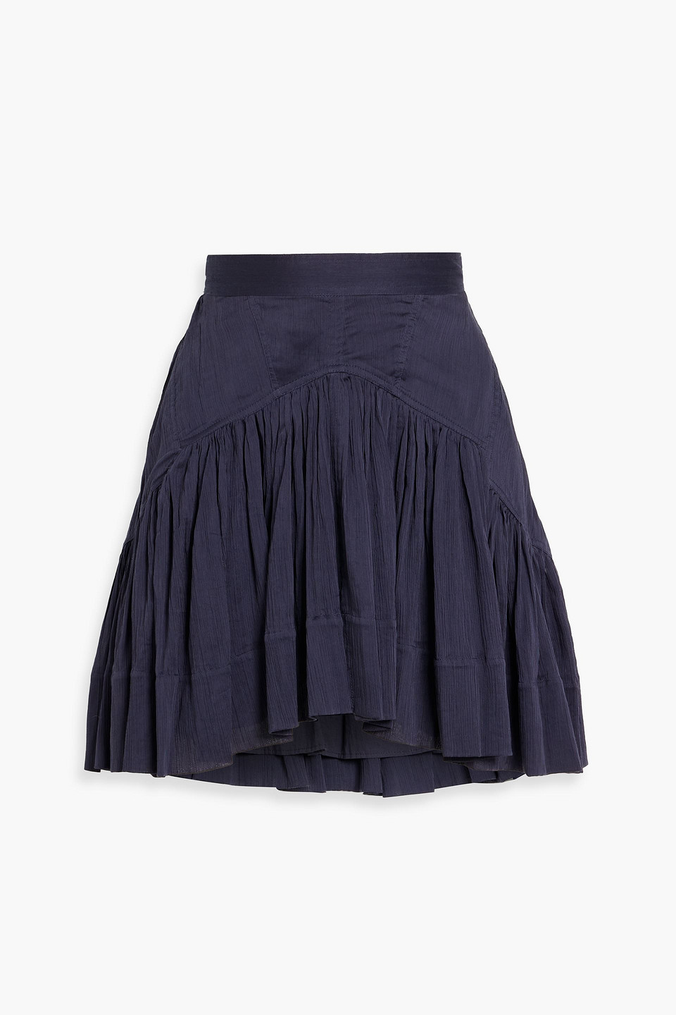 Isabel Marant Kadavu Cotton And Silk-blend Crepon Mini Skirt