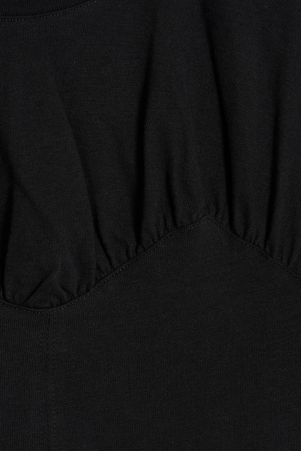 ISABEL MARANT Zazie gathered cotton-jersey T-shirt