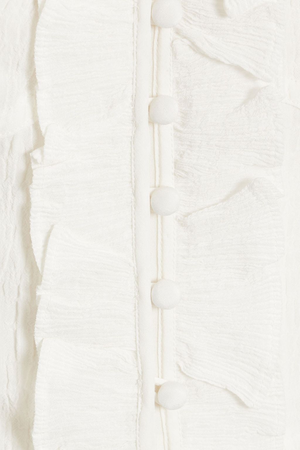 ISABEL MARANT Gimsy cropped ruffled crepon top