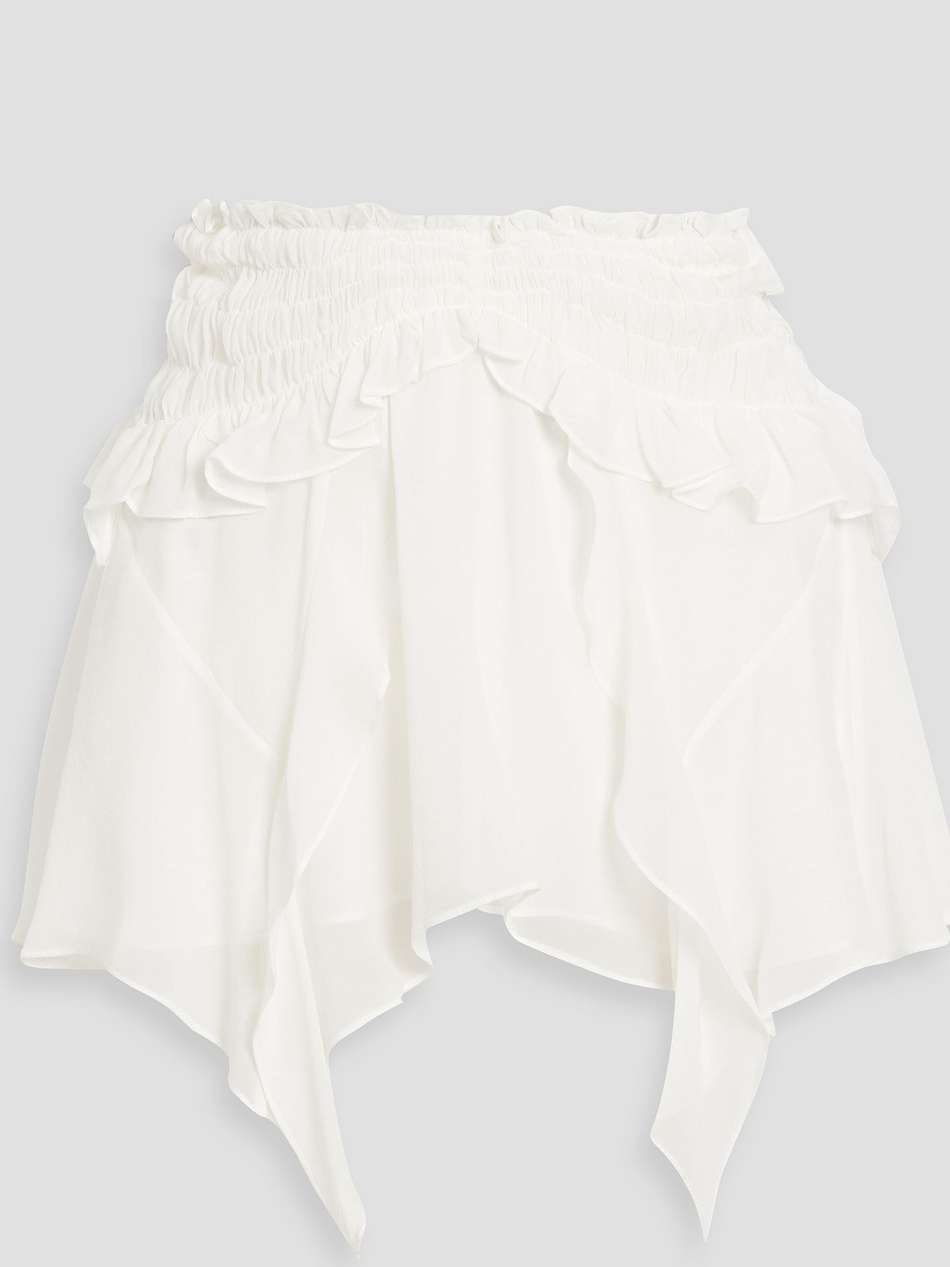 tripsy draped crepon mini skirt