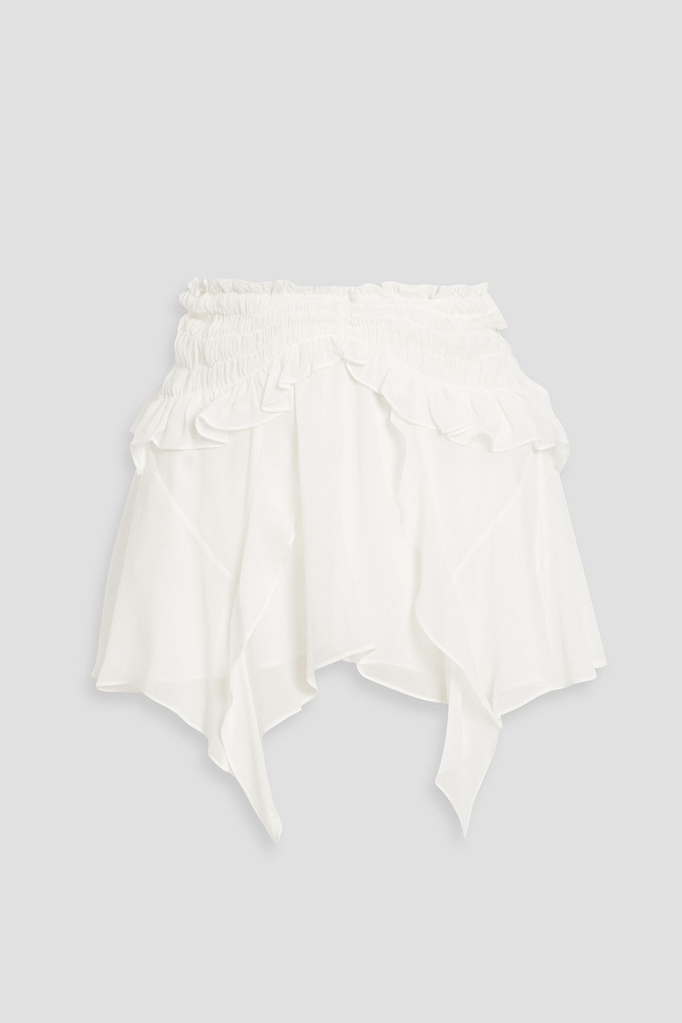 Isabel Marant Tripsy Draped Crepon Mini Skirt