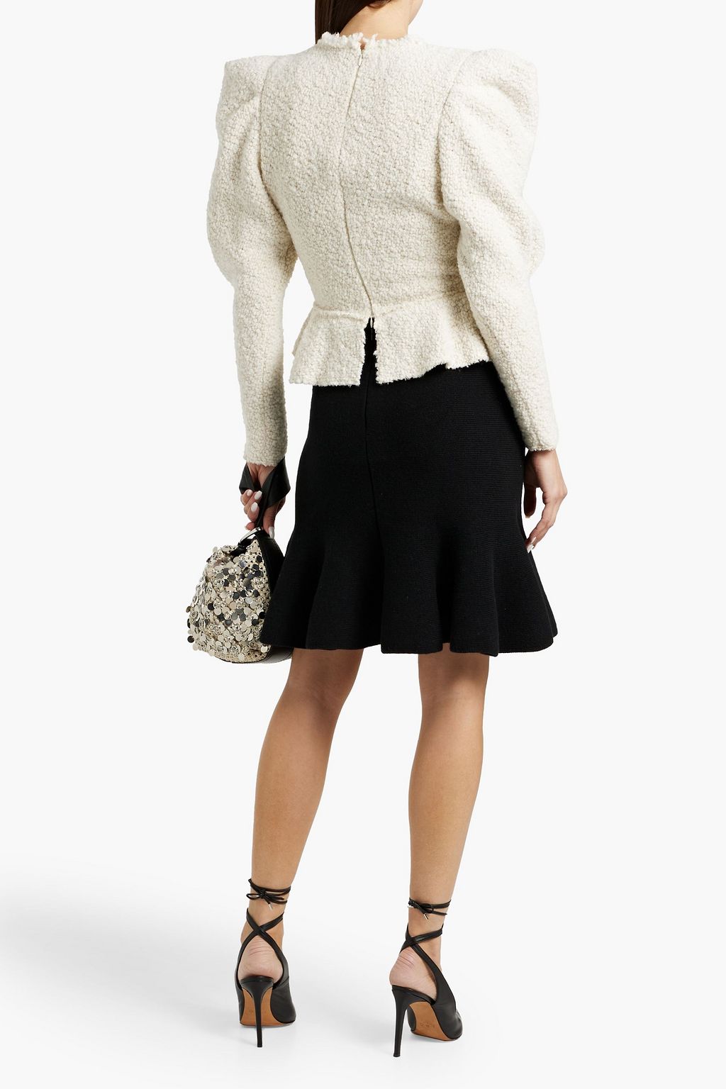 ISABEL MARANT Giamili bouclé peplum top
