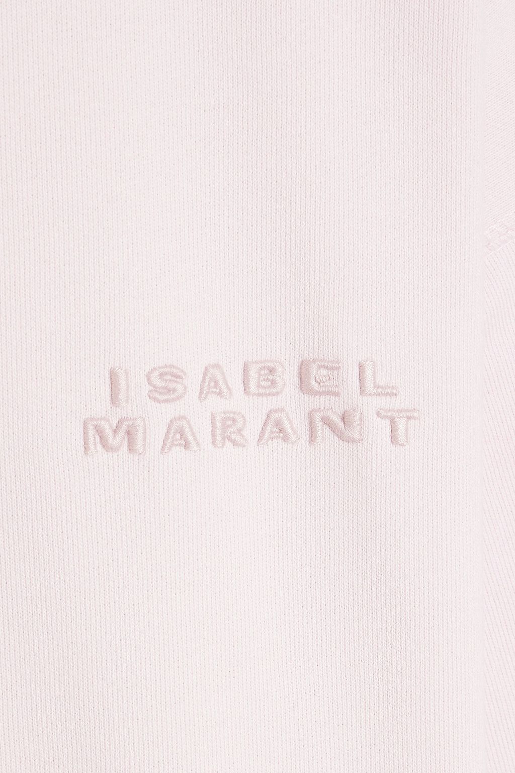 ISABEL MARANT Shad embroidered French cotton-blend terry sweatshirt
