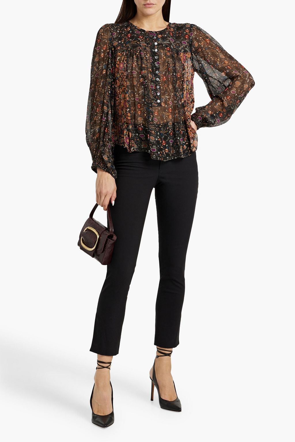 ISABEL MARANT Lovida cotton-blend slim-leg pants