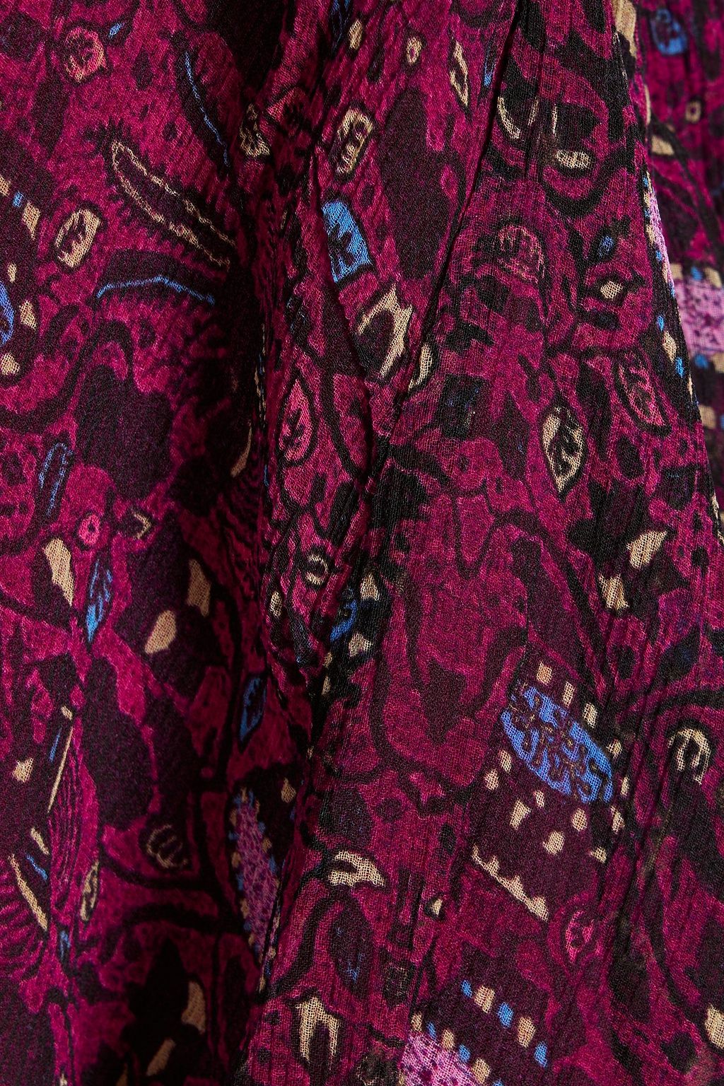 ISABEL MARANT Oda floral-print silk-crepon mini skirt