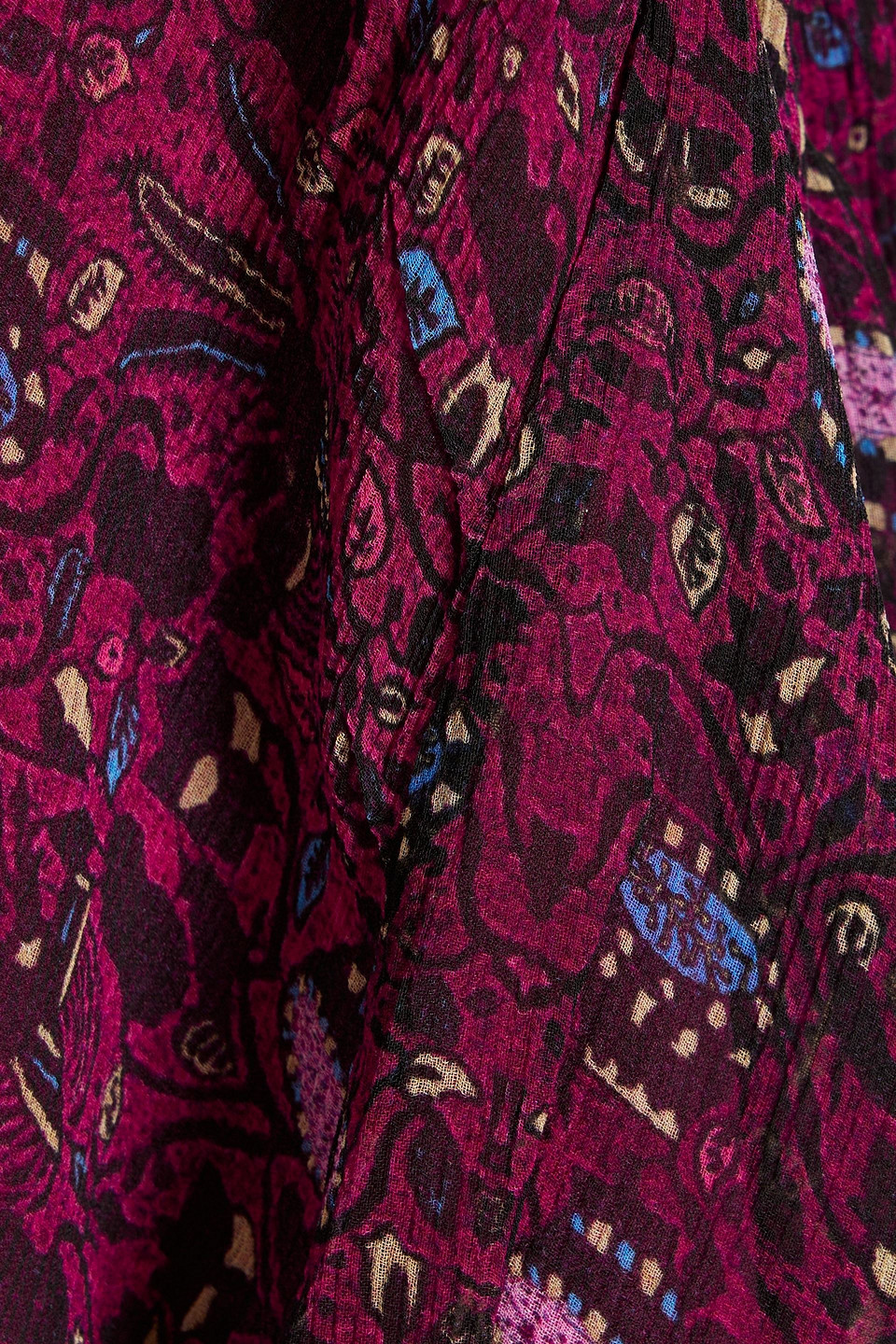 ISABEL MARANT ODA FLORAL-PRINT SILK-CREPON MINI SKIRT