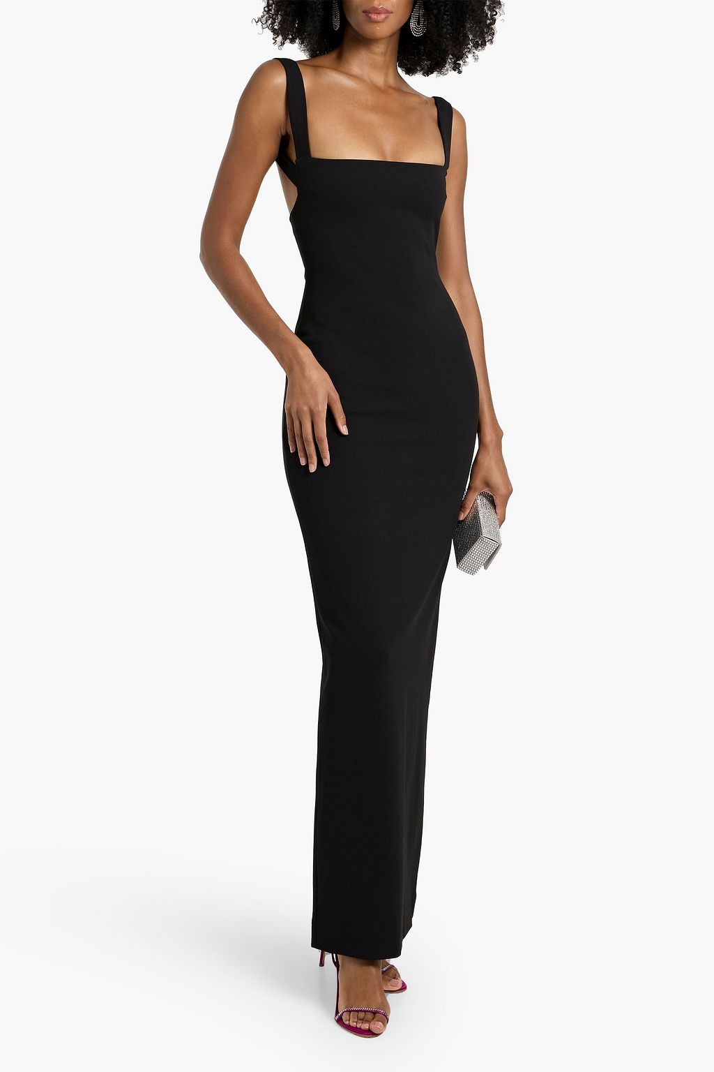SOLACE LONDON Joni crepe maxi dress