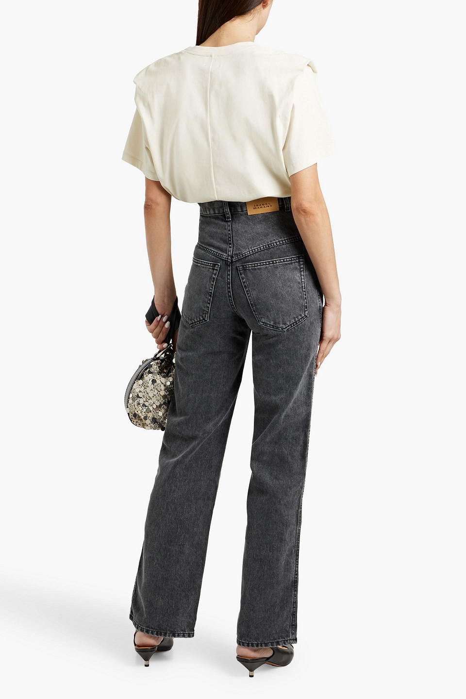 Shop Isabel Marant Dileskoa High-rise Straight-leg Jeans