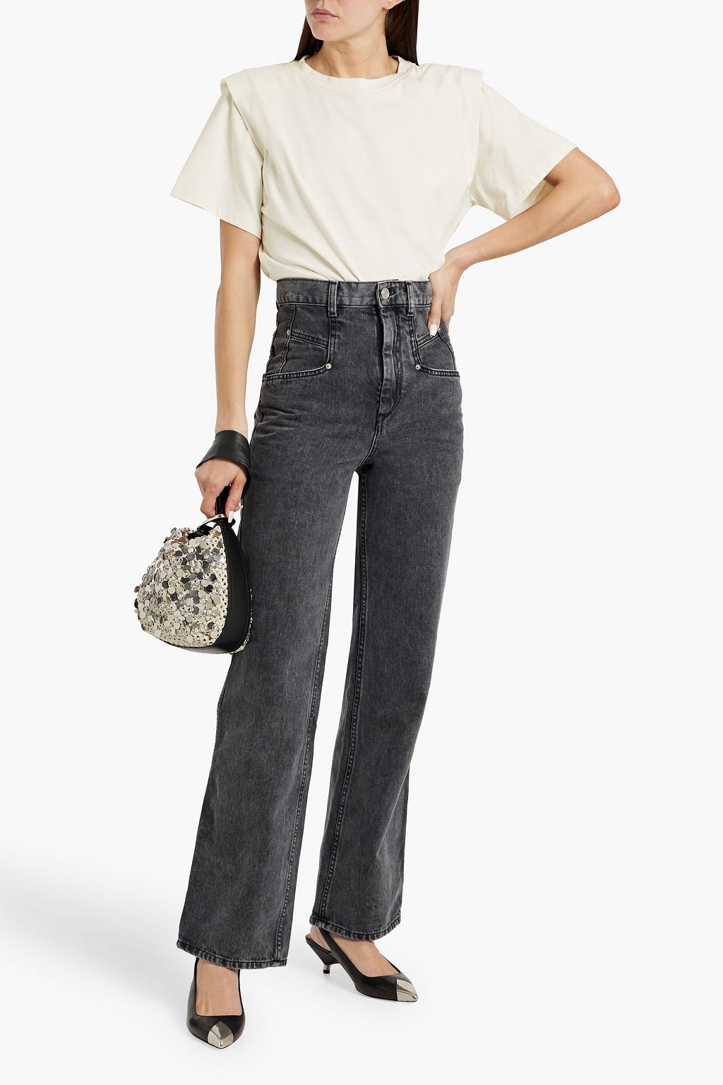 ISABEL MARANT Dileskoa high-rise straight-leg jeans