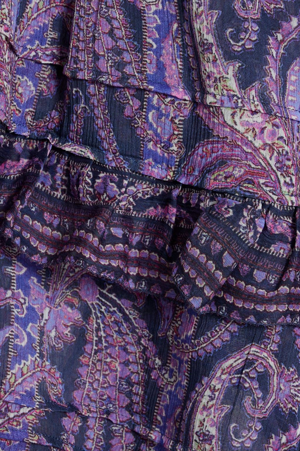 ISABEL MARANT Gabinia paisley-print cotton and silk-blend crepon mini dress