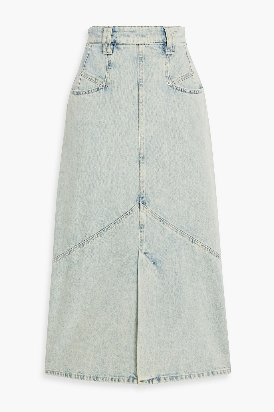 Isabel Marant Pomano Faded Denim Midi Skirt