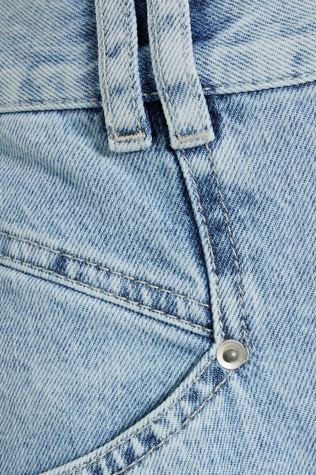 ISABEL MARANT Dilali cropped high-rise straight-leg jeans