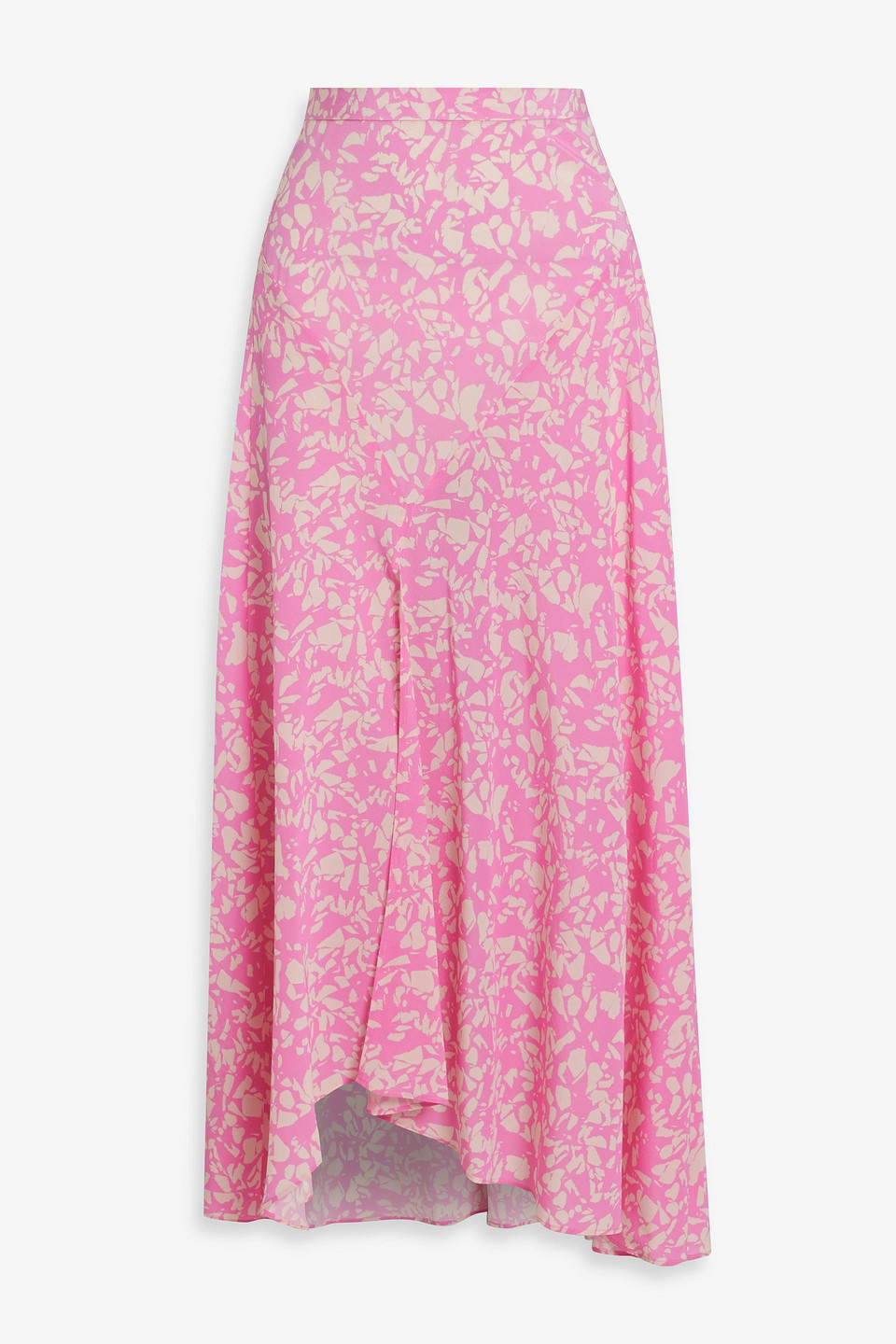 Isabel Marant Sakura Asymmetric Printed Stretch-silk Maxi Skirt
