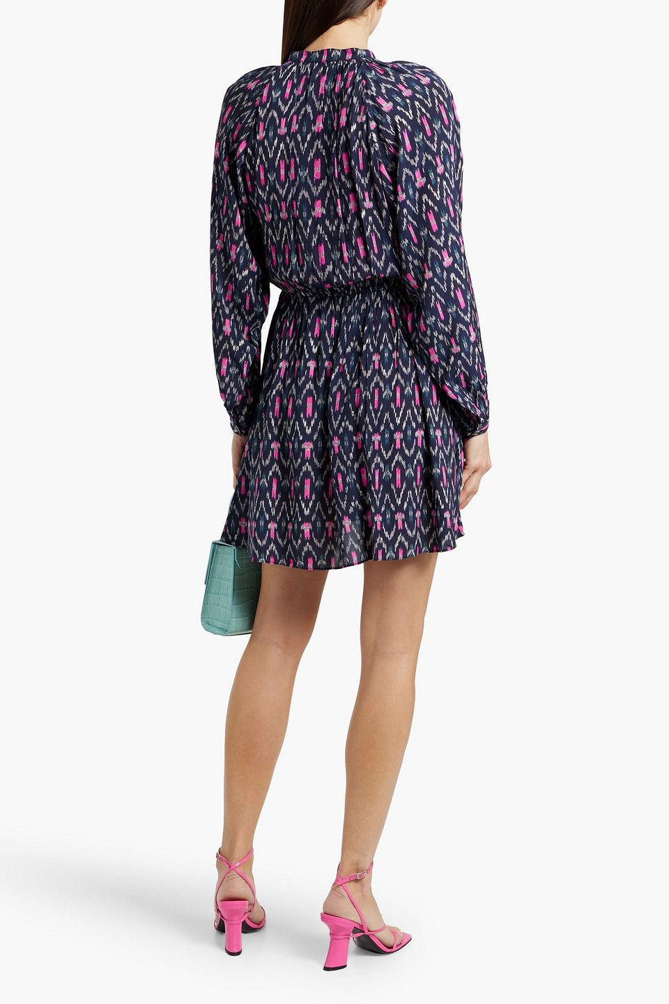 Isabel Marant Étoile Amandine Printed Crepe De Chine Mini Dress