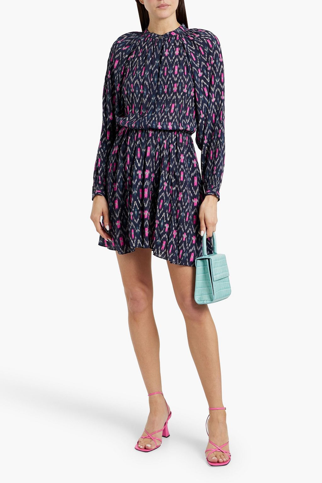 MARANT ÉTOILE Amandine printed crepe de chine mini dress