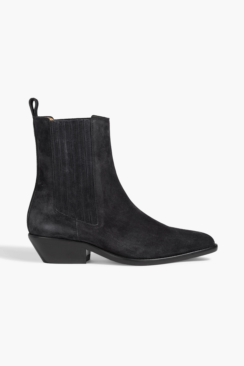 Isabel Marant Delena Suede Ankle Boots In Black