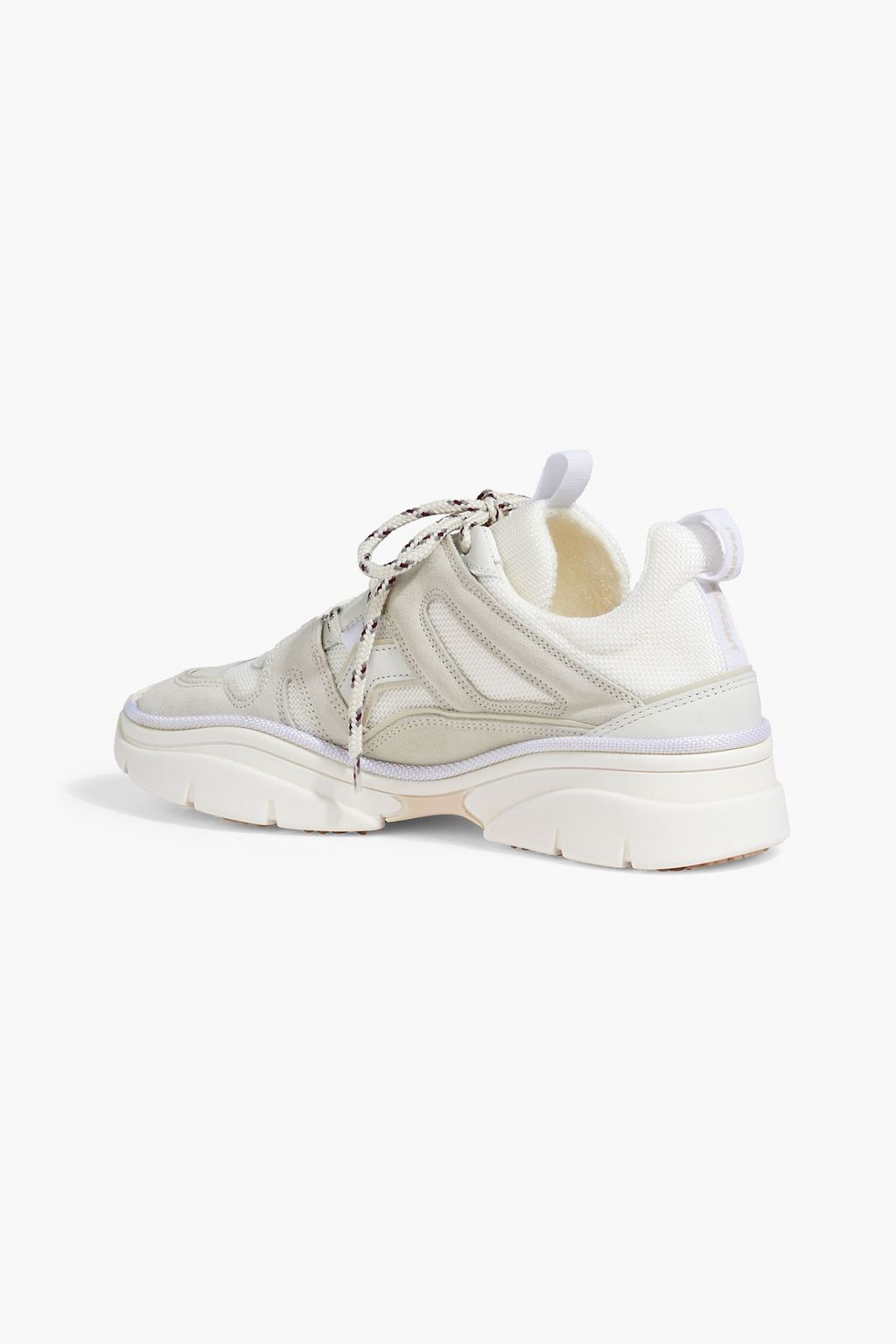 ISABEL MARANT Kindsay mesh, suede and leather sneakers