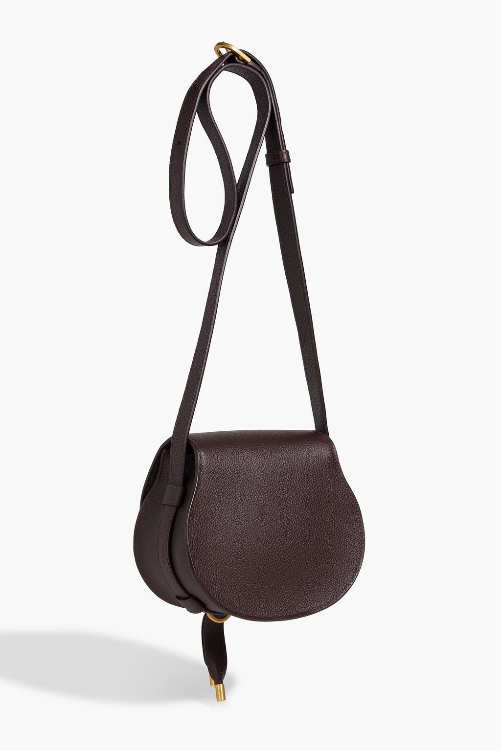 CHLOÉ Marcie pebbled-leather cross-body bag