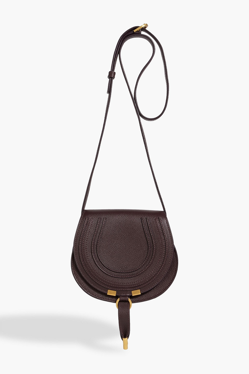 Chloé Marcie Pebbled-leather Cross-body Bag