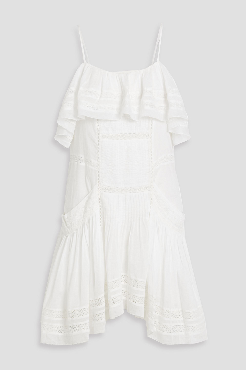 Isabel Marant Étoile Moly Ruffled Cotton-voile Mini Dress