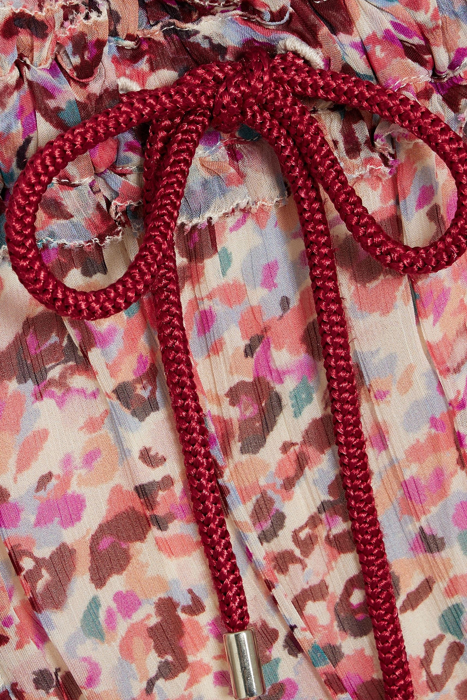 Isabel Marant Étoile Frejus Ruffled Printed Crepon Skirt