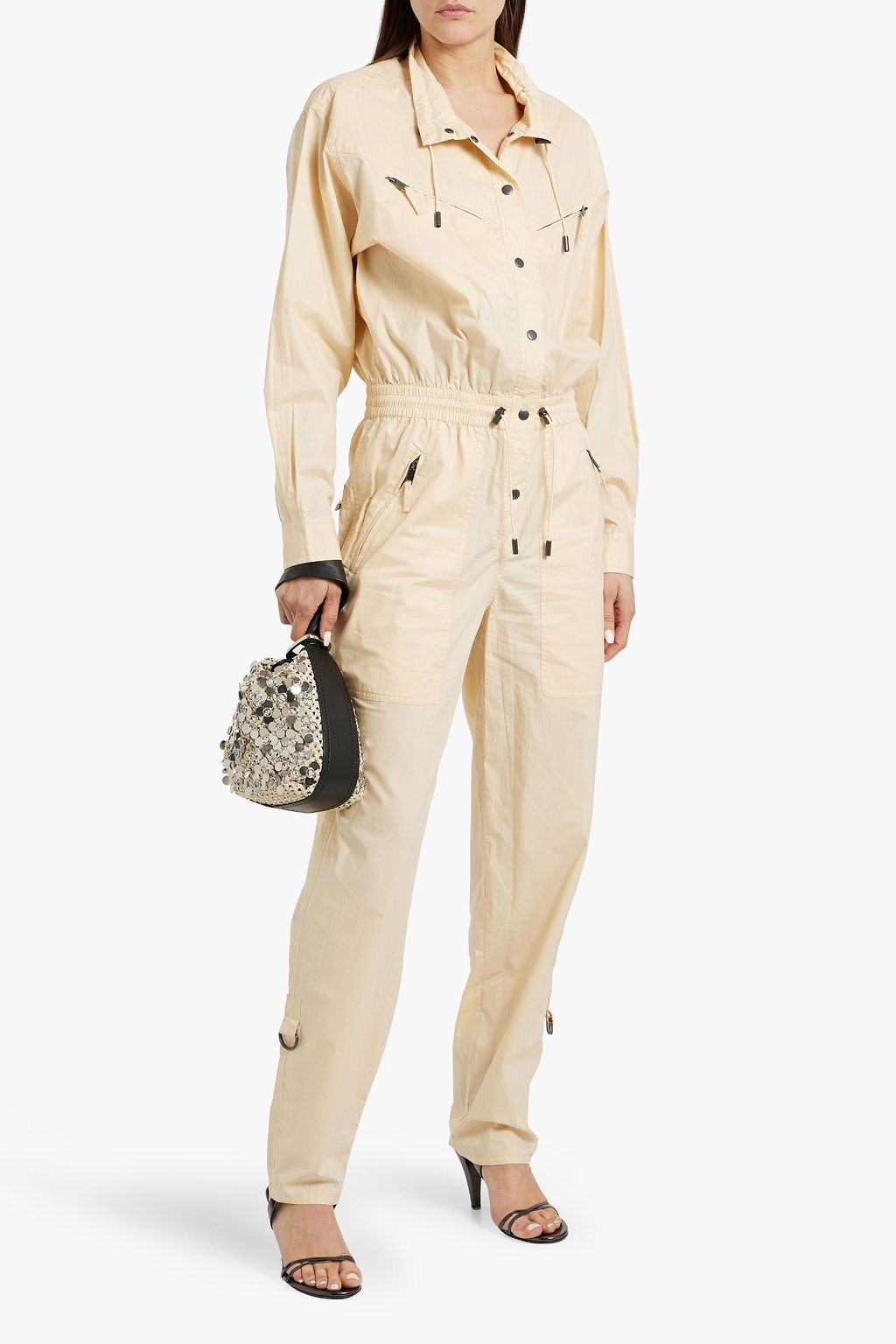 MARANT ÉTOILE Franca cotton-poplin jumpsuit