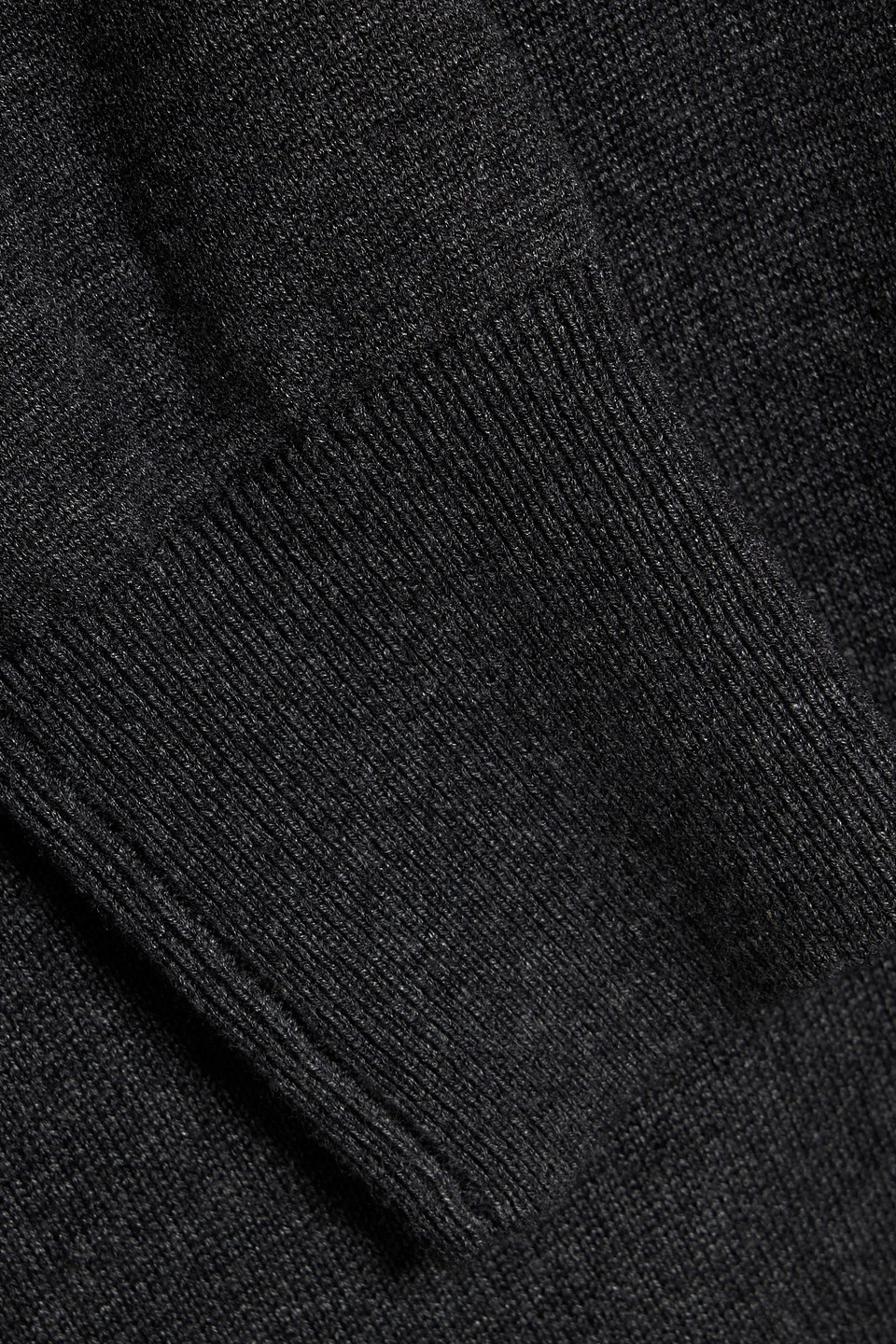 Isabel Marant Giliane Asymmetric Knitted Polo Sweater In Gray