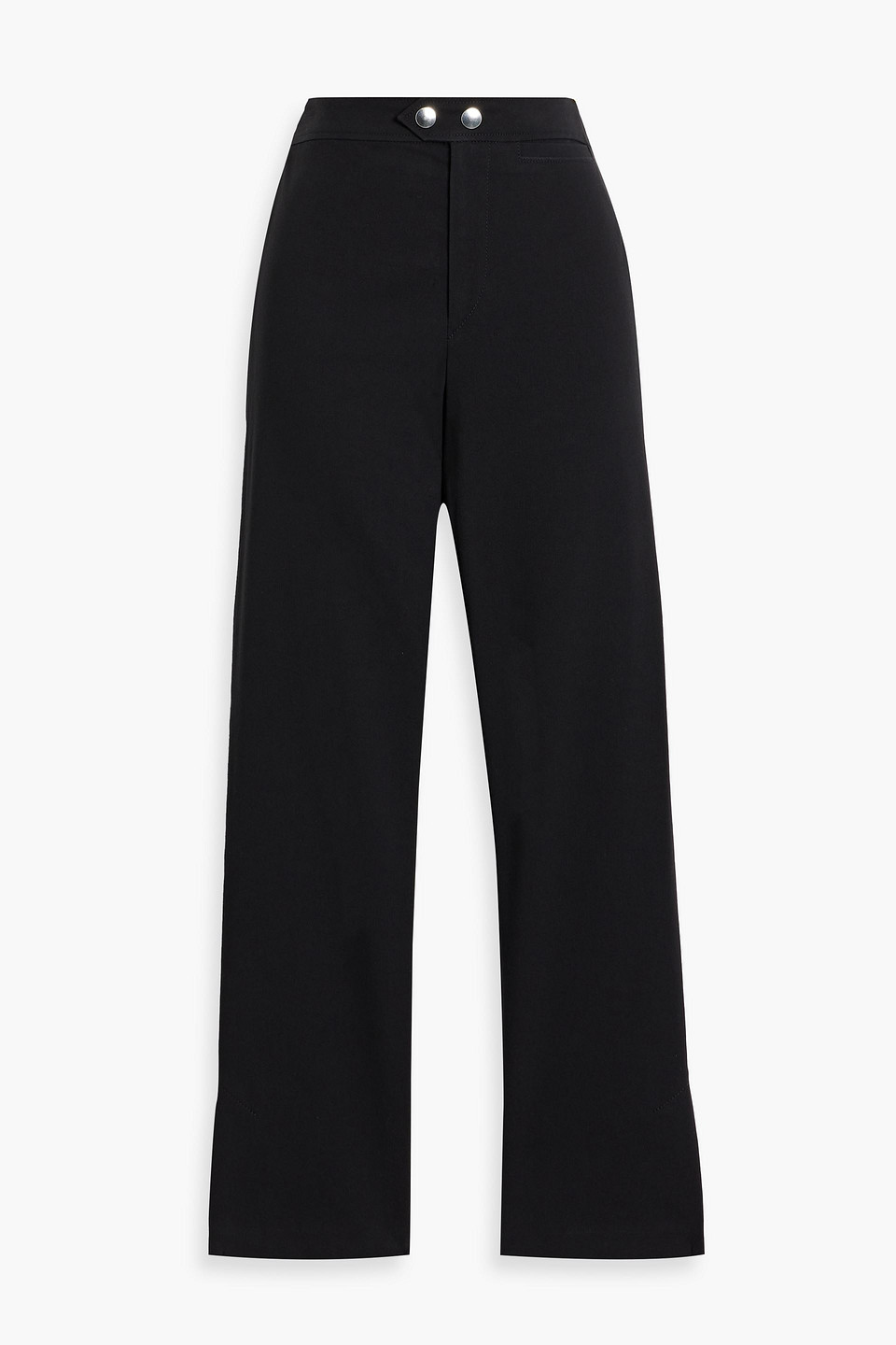 Isabel Marant Nila Cropped Cotton-blend Slim-leg Pants In Black