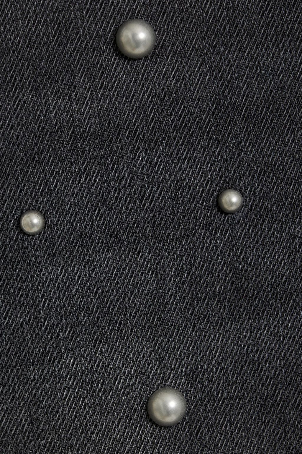 MARANT ÉTOILE Dulano studded mid-rise straight-leg jeans