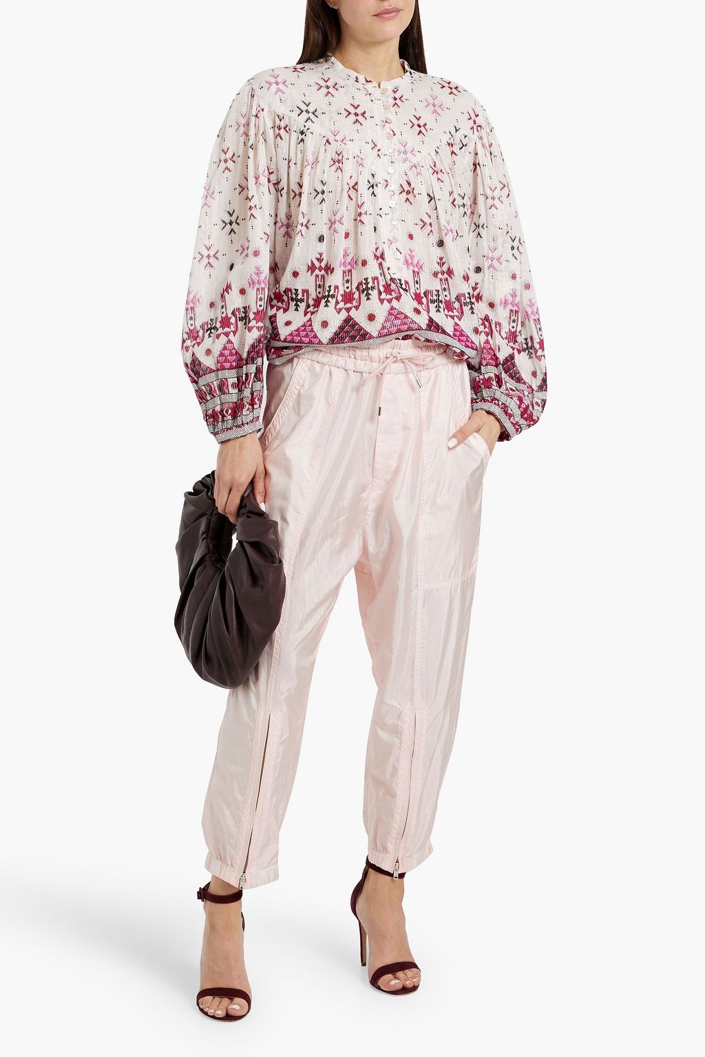 ISABEL MARANT Lahore shell tapered pants