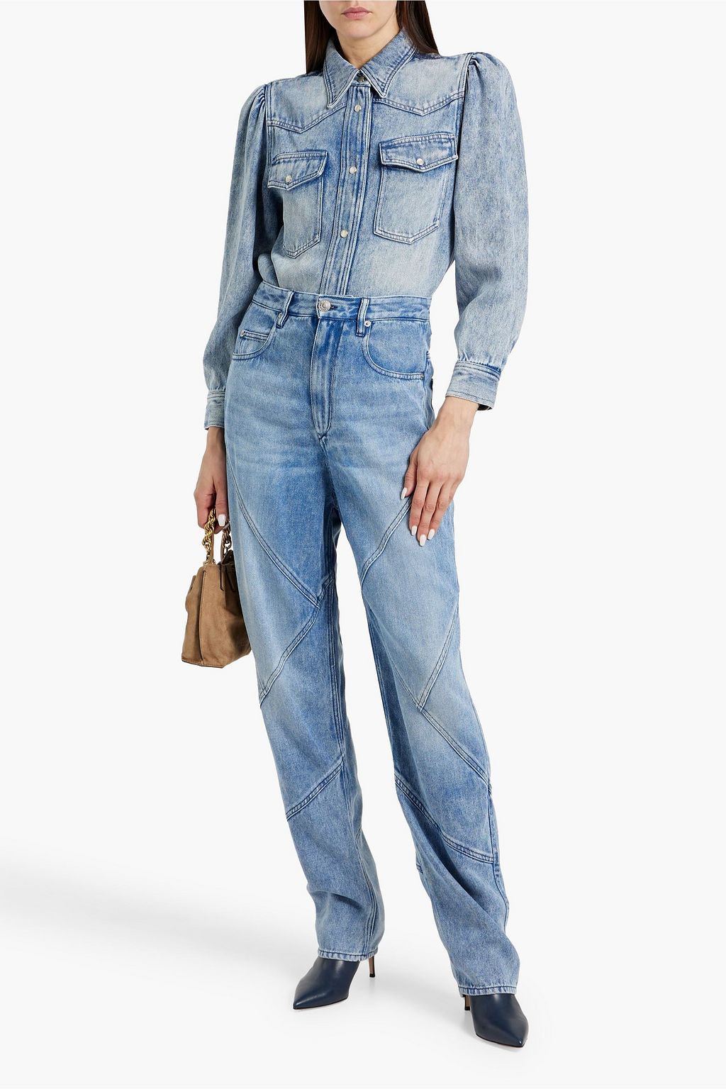 MARANT ÉTOILE Corsy high-rise tapered jeans