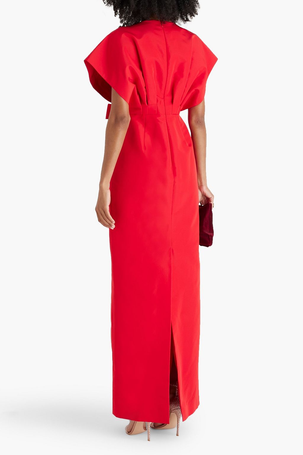 CAROLINA HERRERA Bow-detailed silk-faille gown