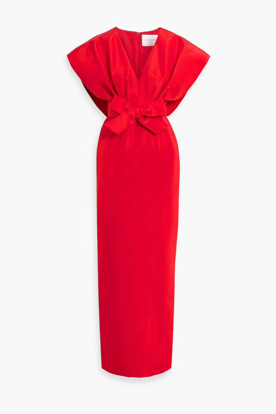 Carolina Herrera Bow-detailed Silk-faille Gown