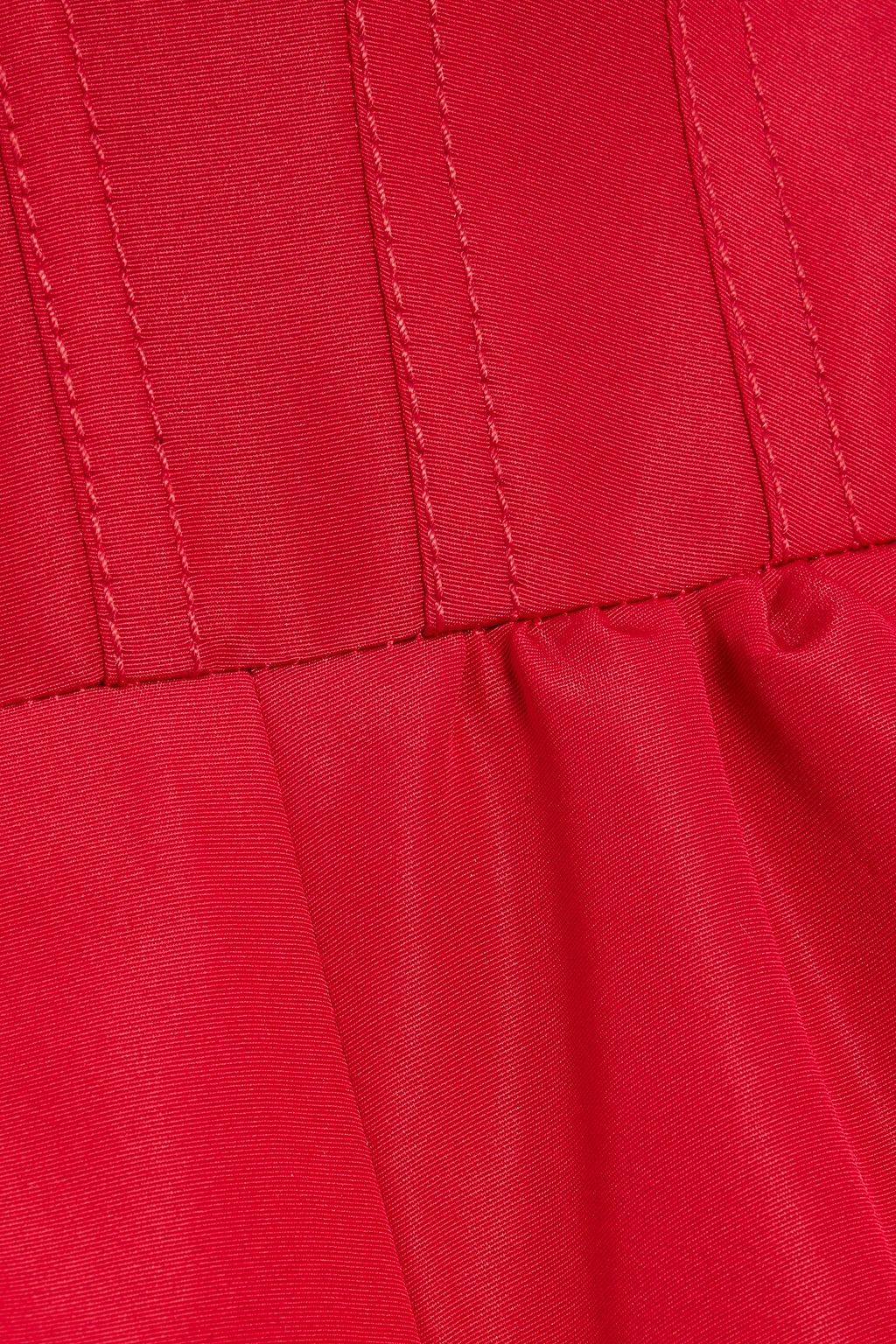 CAROLINA HERRERA Flared silk-faille midi dress