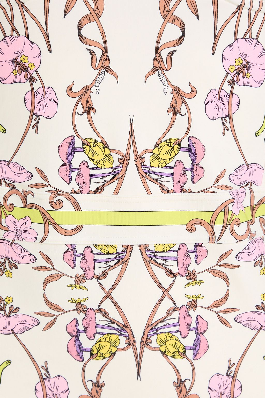 TORY BURCH لباس سباحة بتصميم باندو مُدعّم بأسلاك سفلية مزين بطبعات