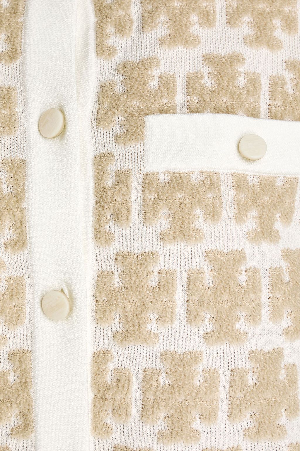 TORY BURCH Kendra jacquard-knit cardigan