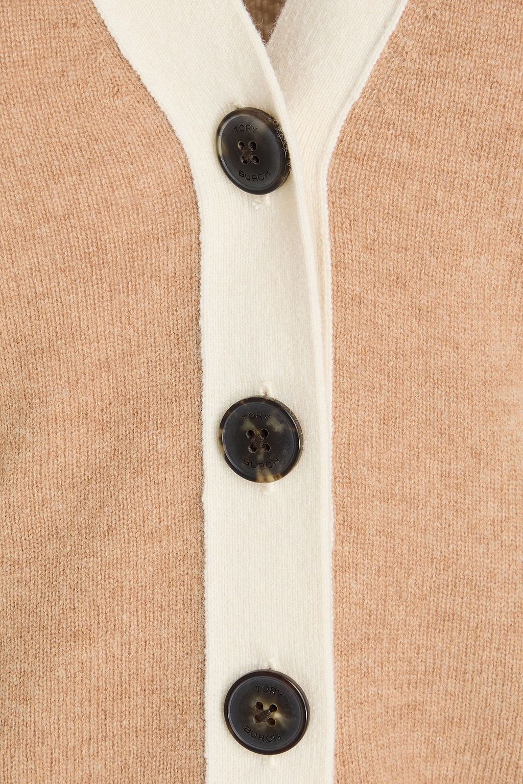 TORY BURCH ウール カーディガン バイカラー