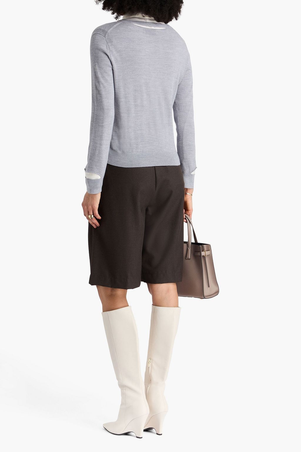 TORY BURCH Cutout merino wool sweater