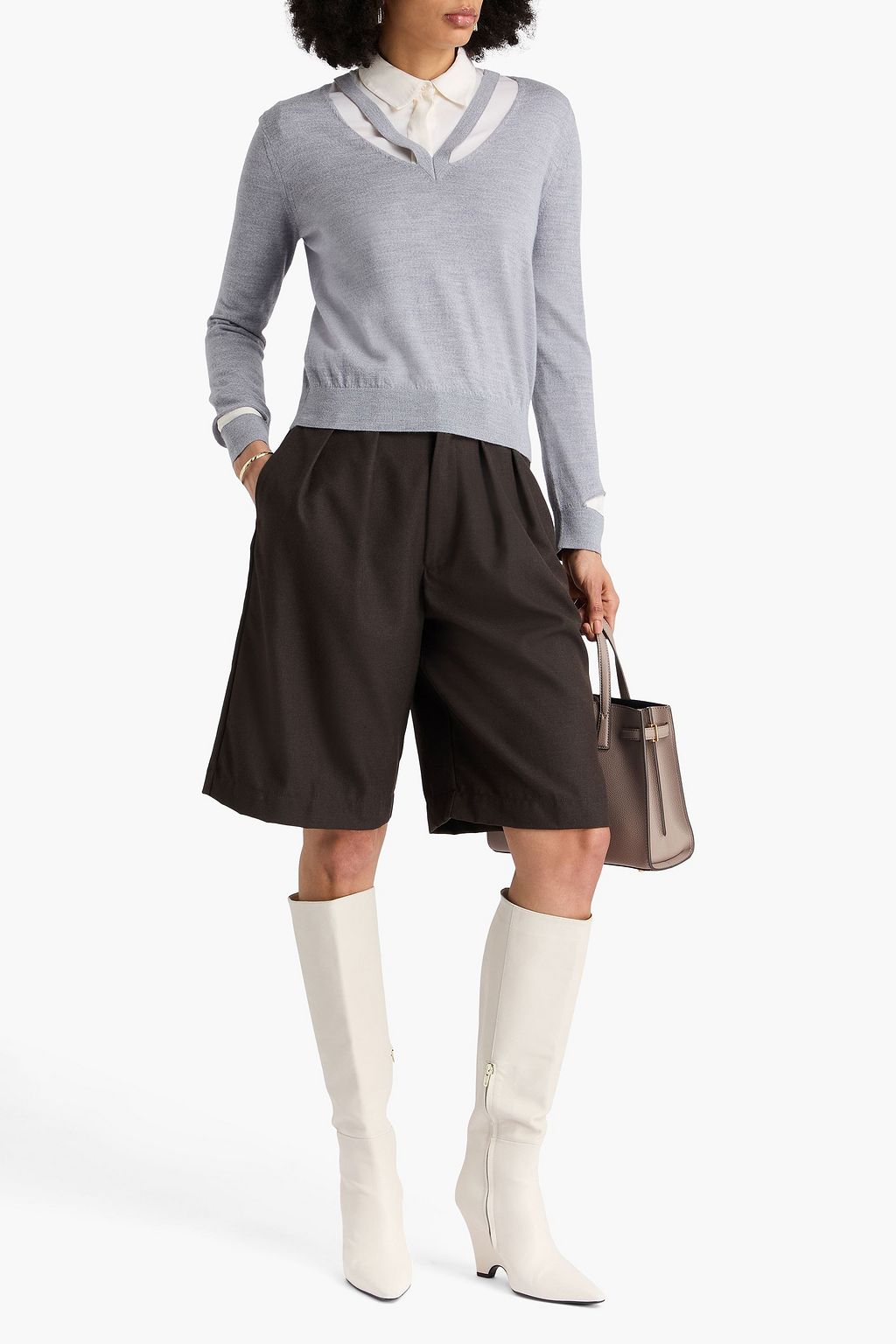TORY BURCH Cutout merino wool sweater