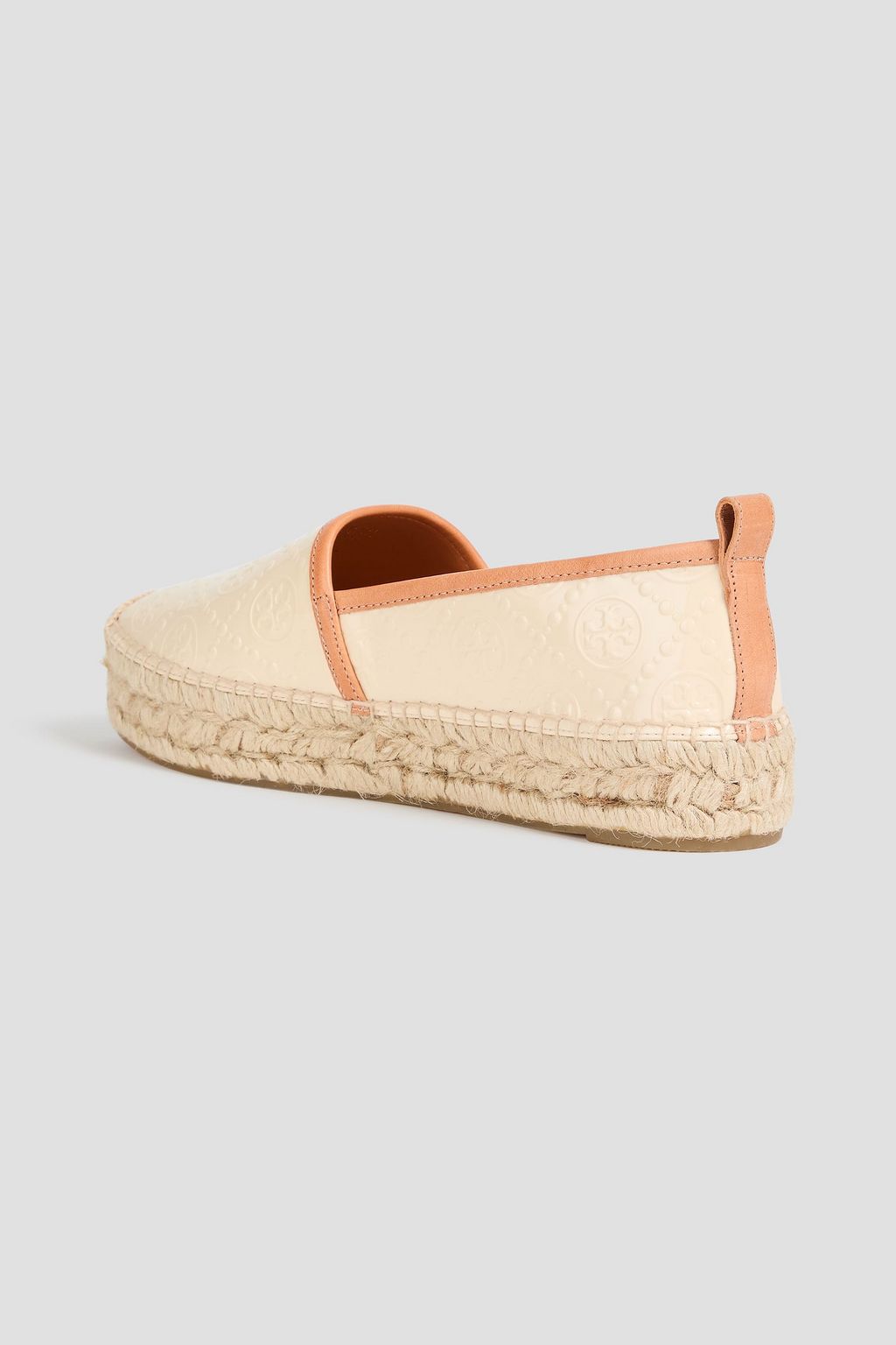 TORY BURCH Patent-leather platform espadrilles