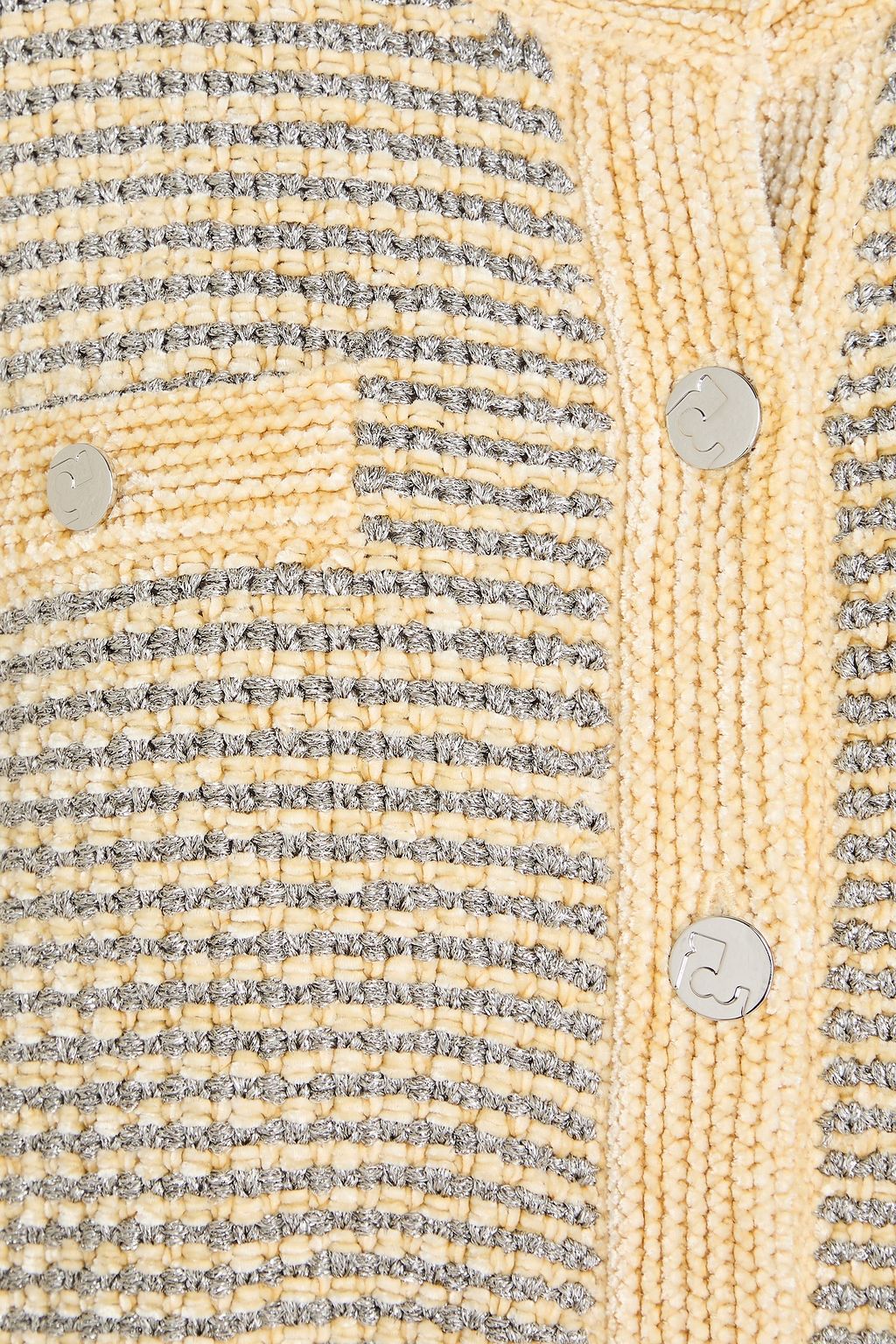 TORY BURCH Metallic velvet cardigan
